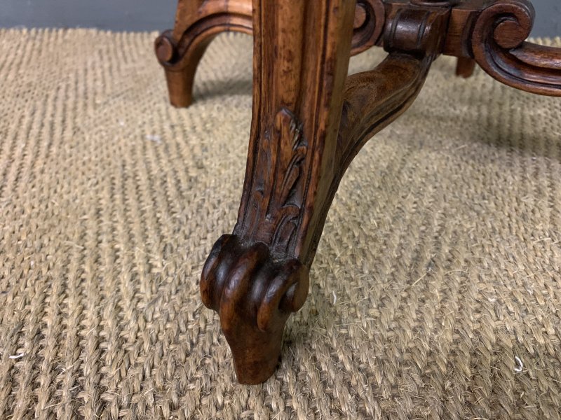French Walnut Adjustable Piano Stool - Image 8