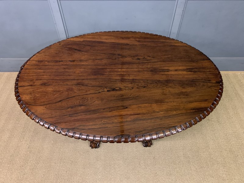 Regency Period Rosewood Centre Table - Image 8