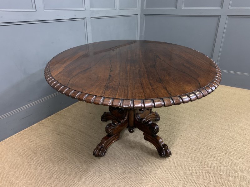 Regency Period Rosewood Centre Table - Image 7