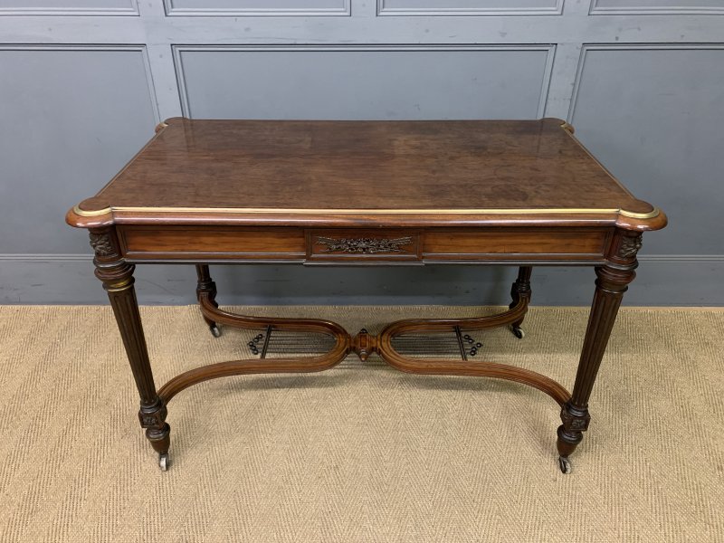 French Mahogany Library Table - Image 14