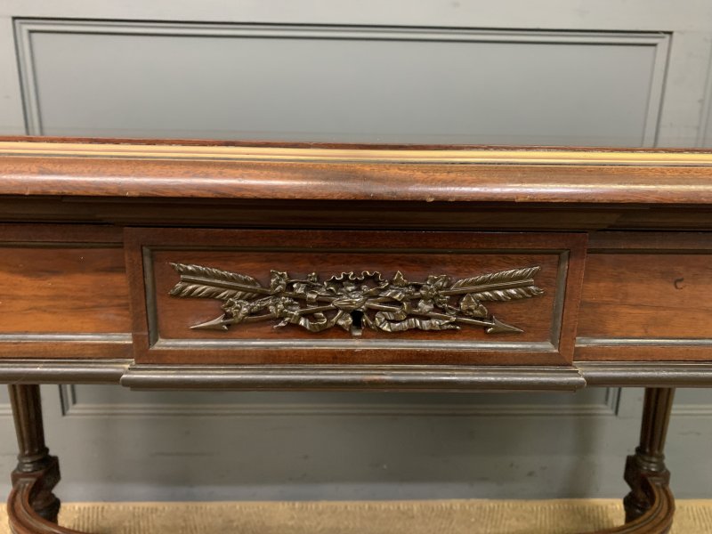 French Mahogany Library Table - Image 8