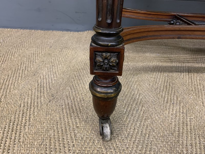 French Mahogany Library Table - Image 4