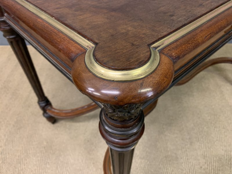 French Mahogany Library Table - Image 2