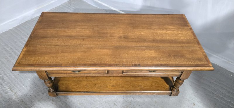 Oak Plank Coffee Table - Image 9