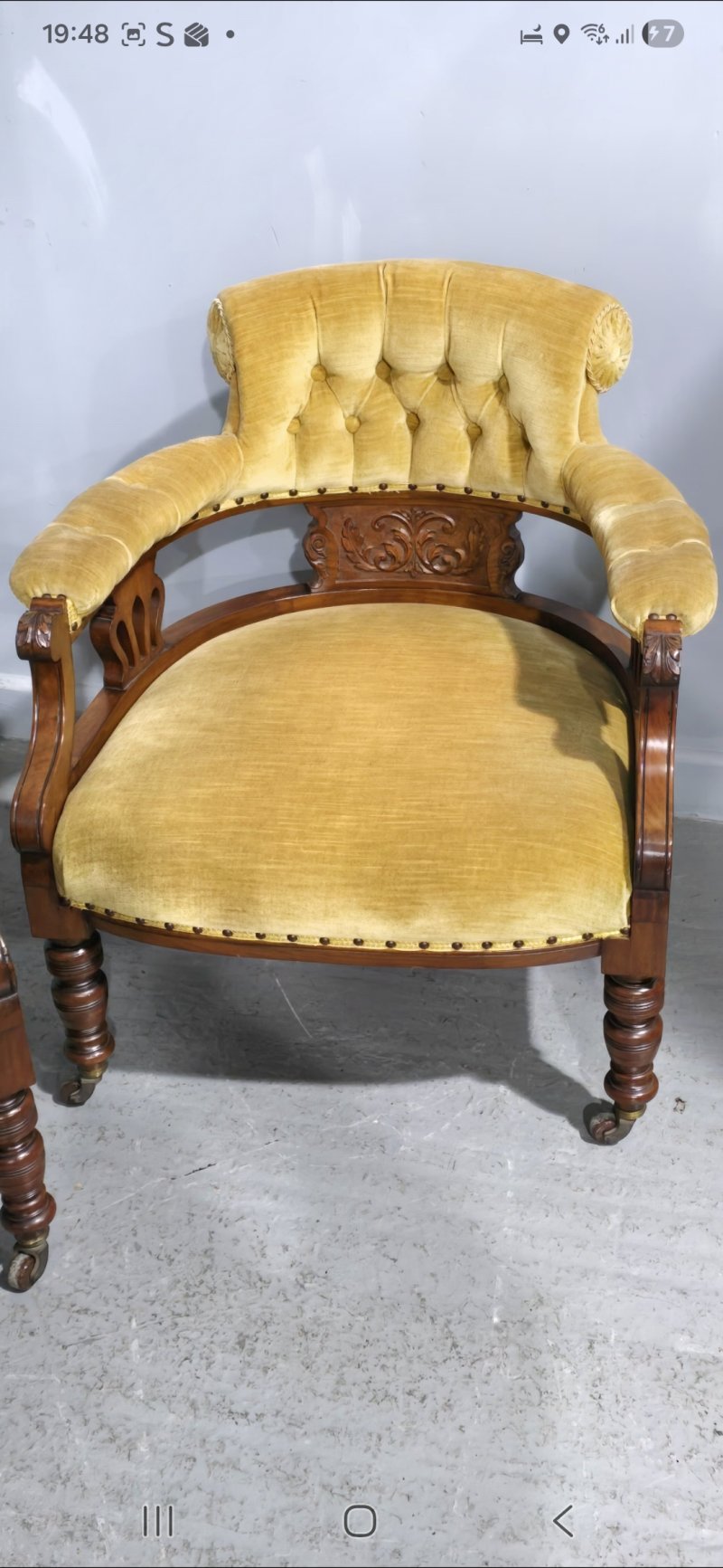 Fine Pair Victorian Tub Chairs - Image 2