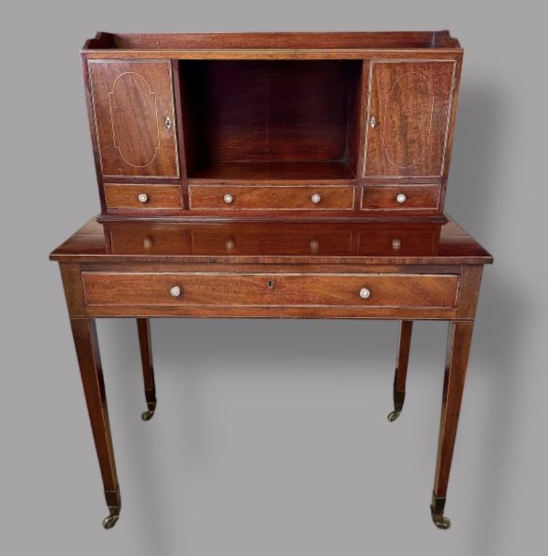 Georgian Mahogany Bonheur De Jour