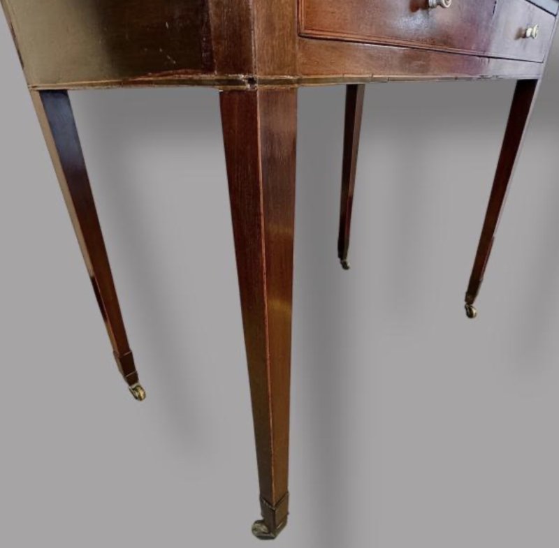 Georgian Mahogany Bonheur De Jour - Image 5