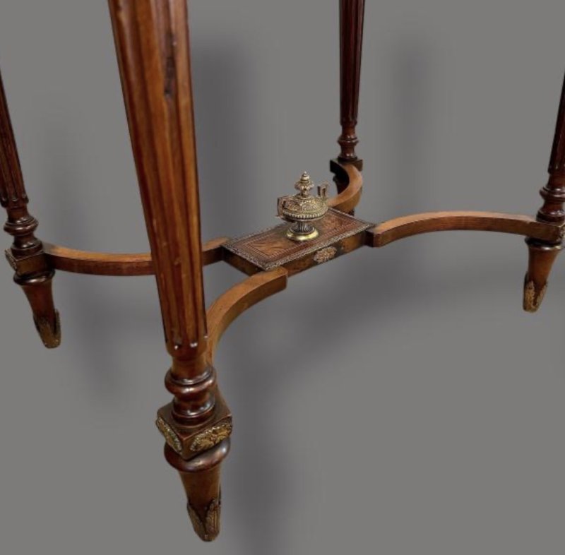 Victorian Marquetry Inlaid Sewing Table - Image 5