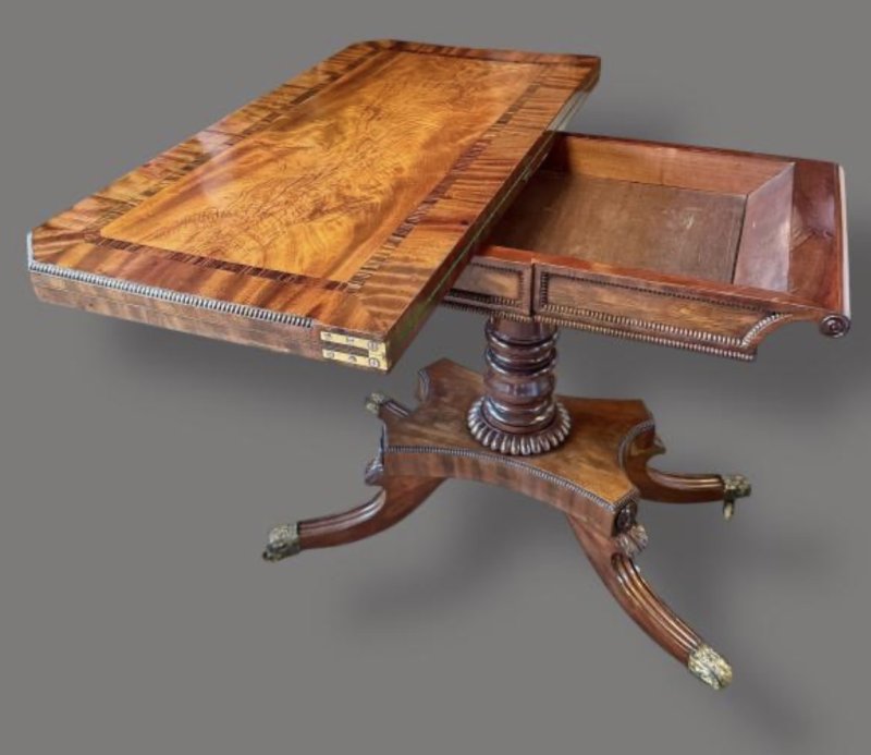 Regency Mahogany Games Table - Image 3