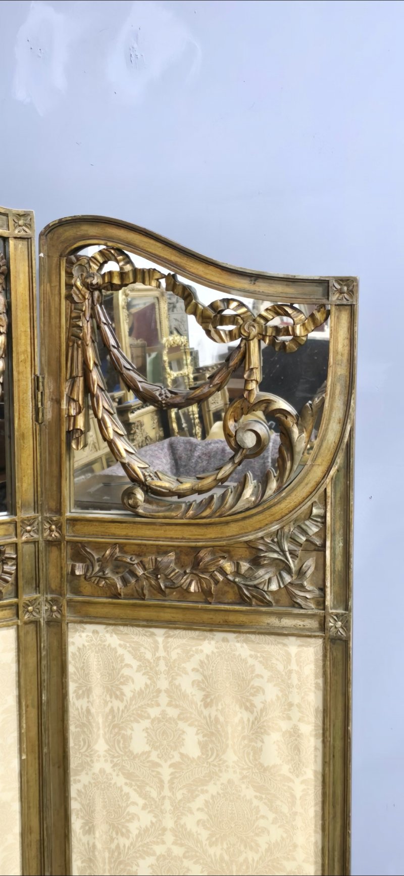 Fine French Three Fold Gilt Screen - Image 6