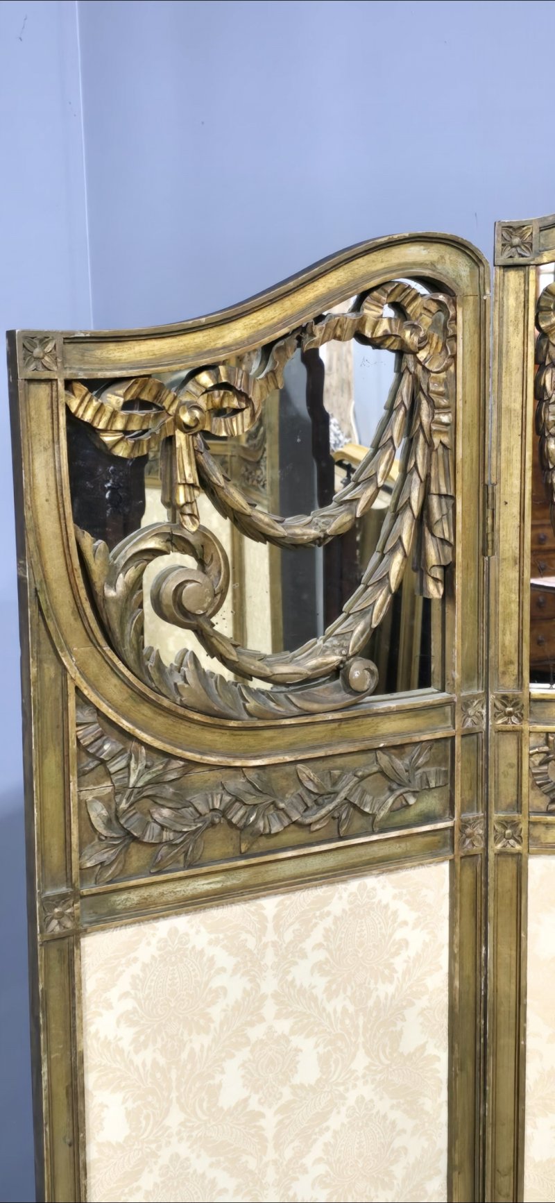 Fine French Three Fold Gilt Screen - Image 5