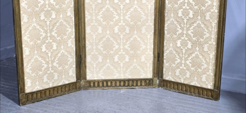 Fine French Three Fold Gilt Screen - Image 9