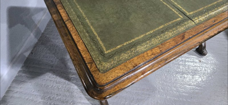 Superb Regency Rosewood Library Writing Table - Image 11