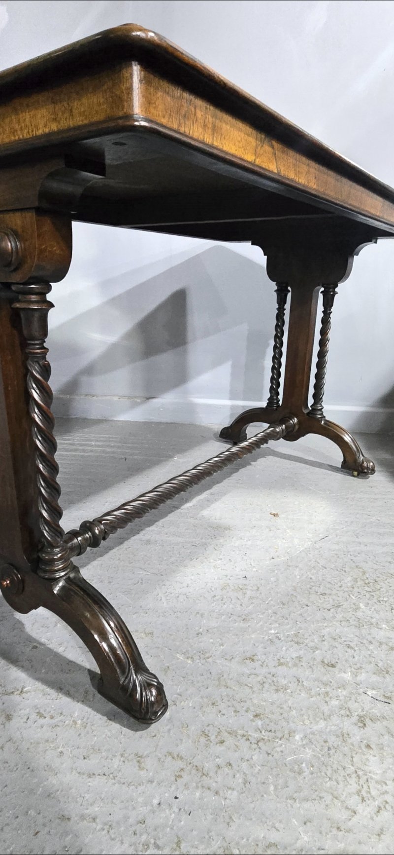 Superb Regency Rosewood Library Writing Table - Image 10