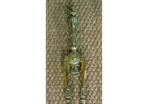 Antique Regency Brass Fire Tools - Image 3