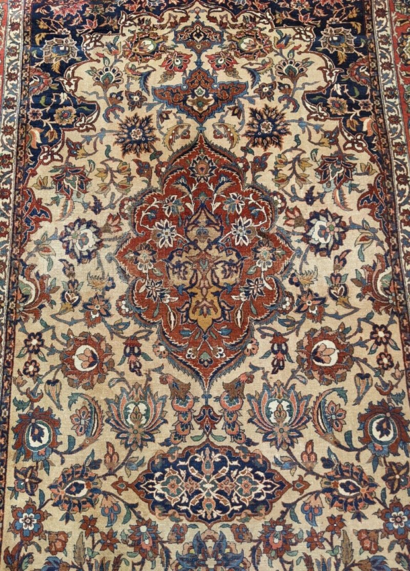 Antique Isfahan Carpet - Image 6