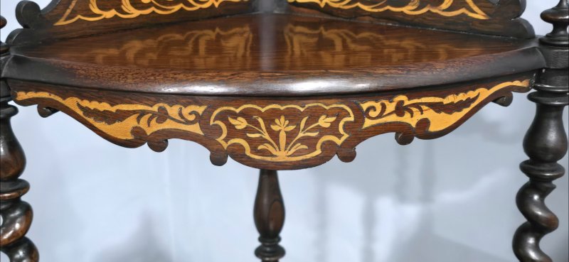 Outstanding Pair Victorian Corner Stands - Image 2