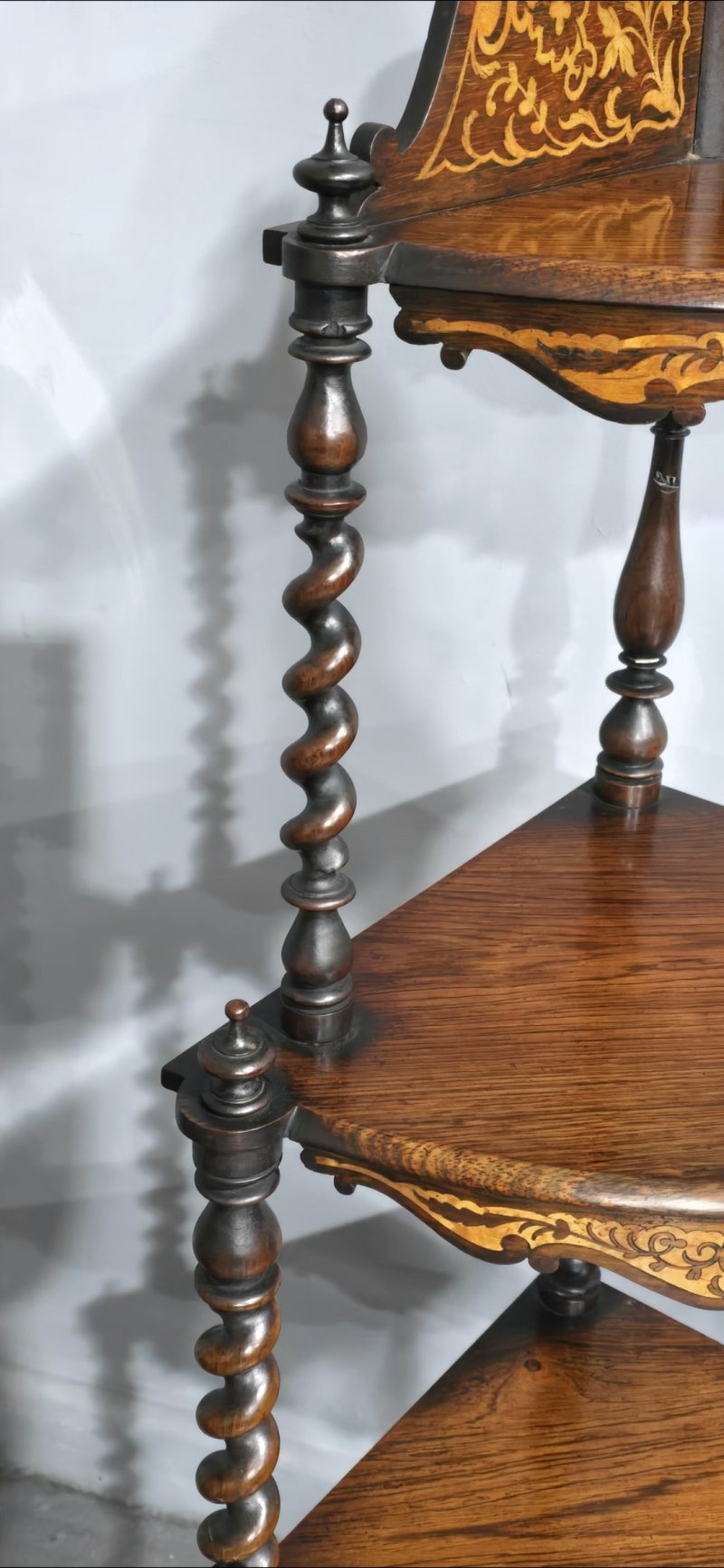 Outstanding Pair Victorian Corner Stands - Image 3