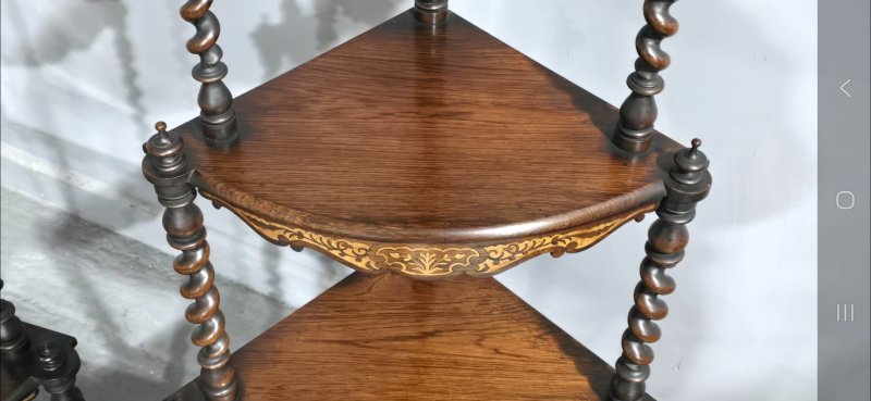 Outstanding Pair Victorian Corner Stands - Image 6