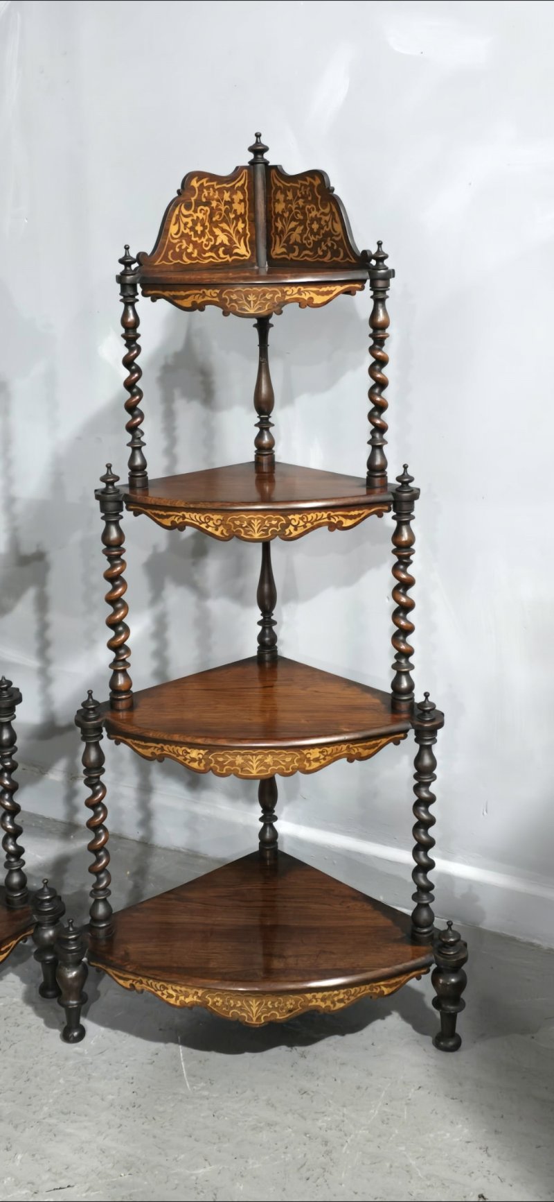 Outstanding Pair Victorian Corner Stands - Image 8