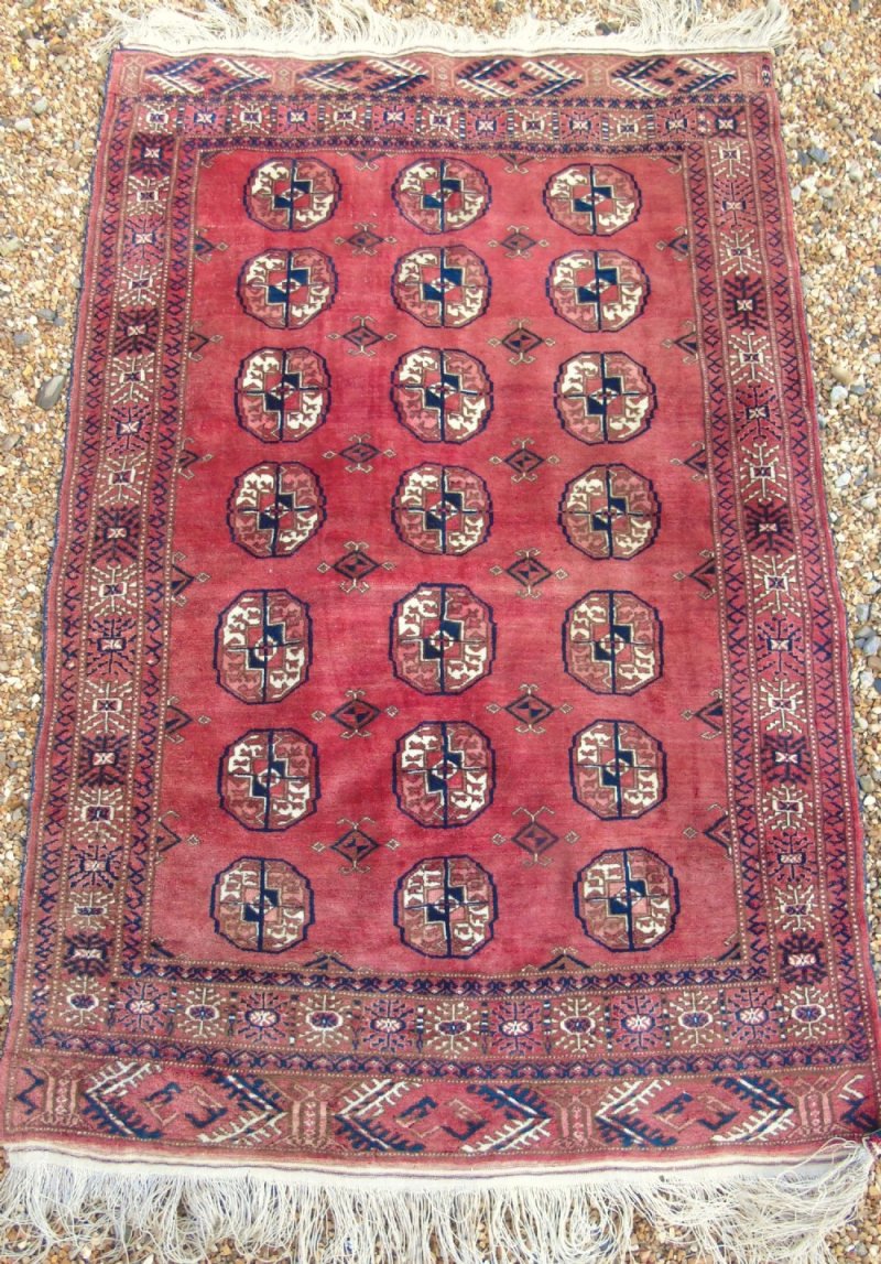 Antique Tekke Turkman Carpet - Image 3