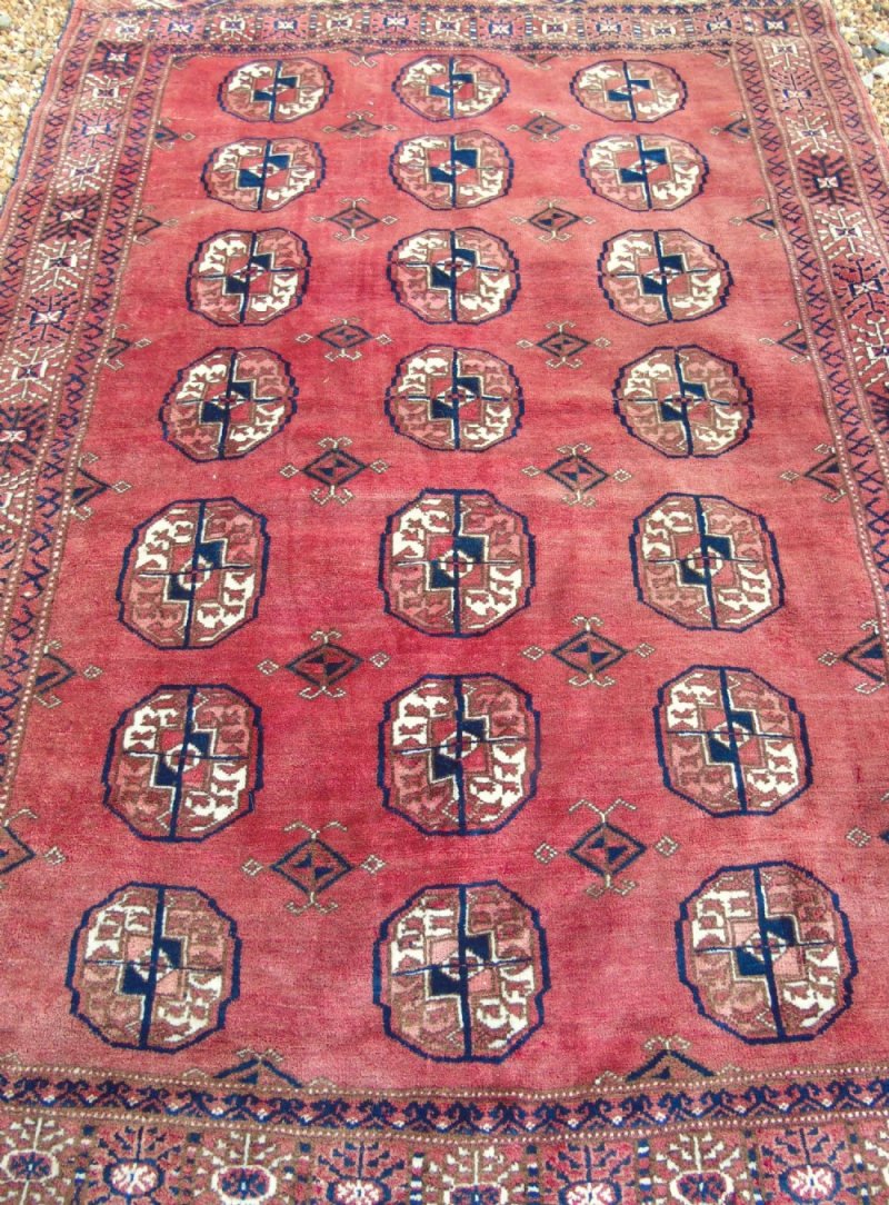 Antique Tekke Turkman Carpet - Image 4