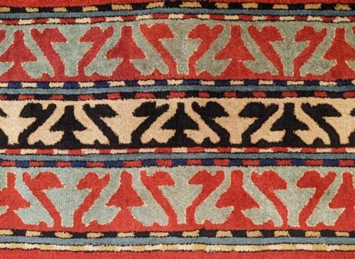 Antique Tetex Kazak Carpet Room Size (possible Pair) - Image 9