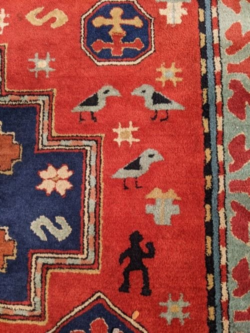 Antique Tetex Kazak Carpet Room Size (possible Pair) - Image 10