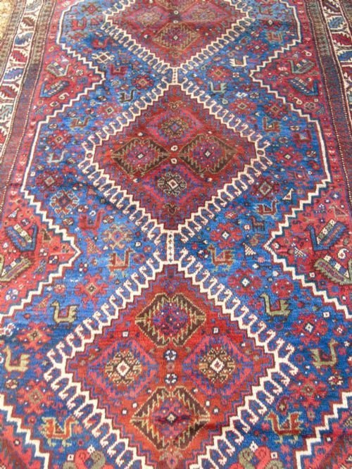 Antique Khamseh Carpet South West Persia