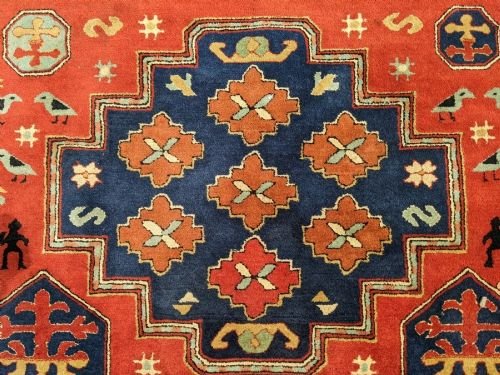 Antique Tetex Kazak Carpet Room Size ( Possible Pair ) - Image 4