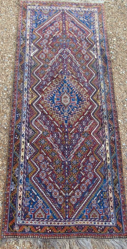 Antique Kashgai Carpet Runner