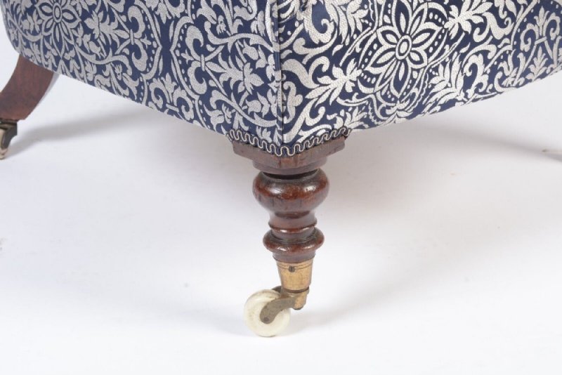 Victorian Button Back Armchair - Image 5