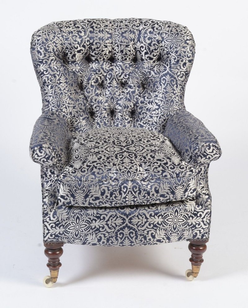 Victorian Button Back Armchair - Image 3