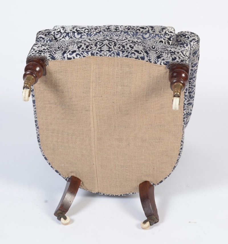 Victorian Button Back Armchair - Image 6