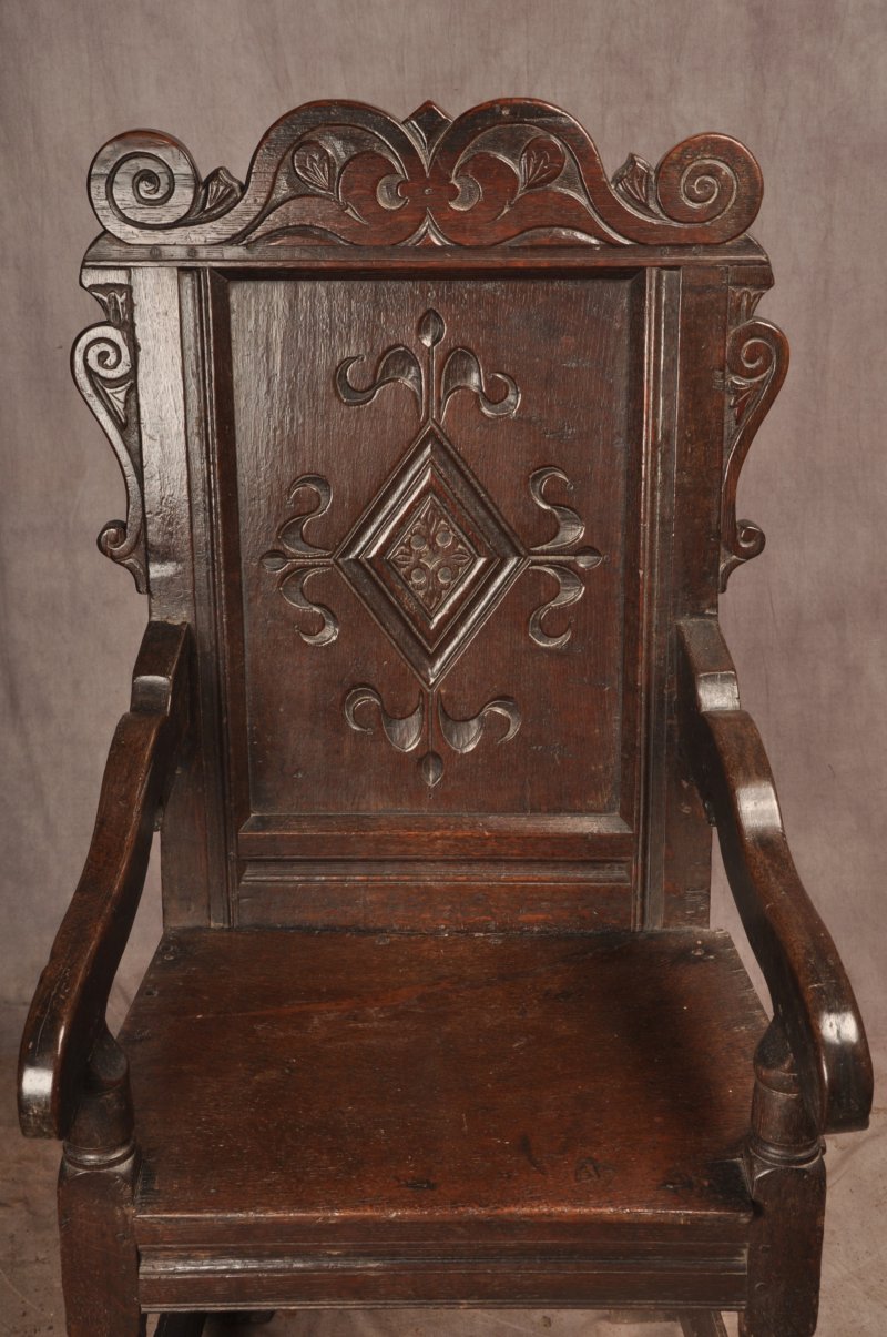 17th Century Yorkshire Oak Wainscot Chair - Image 2