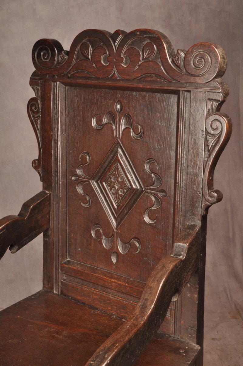 17th Century Yorkshire Oak Wainscot Chair - Image 3