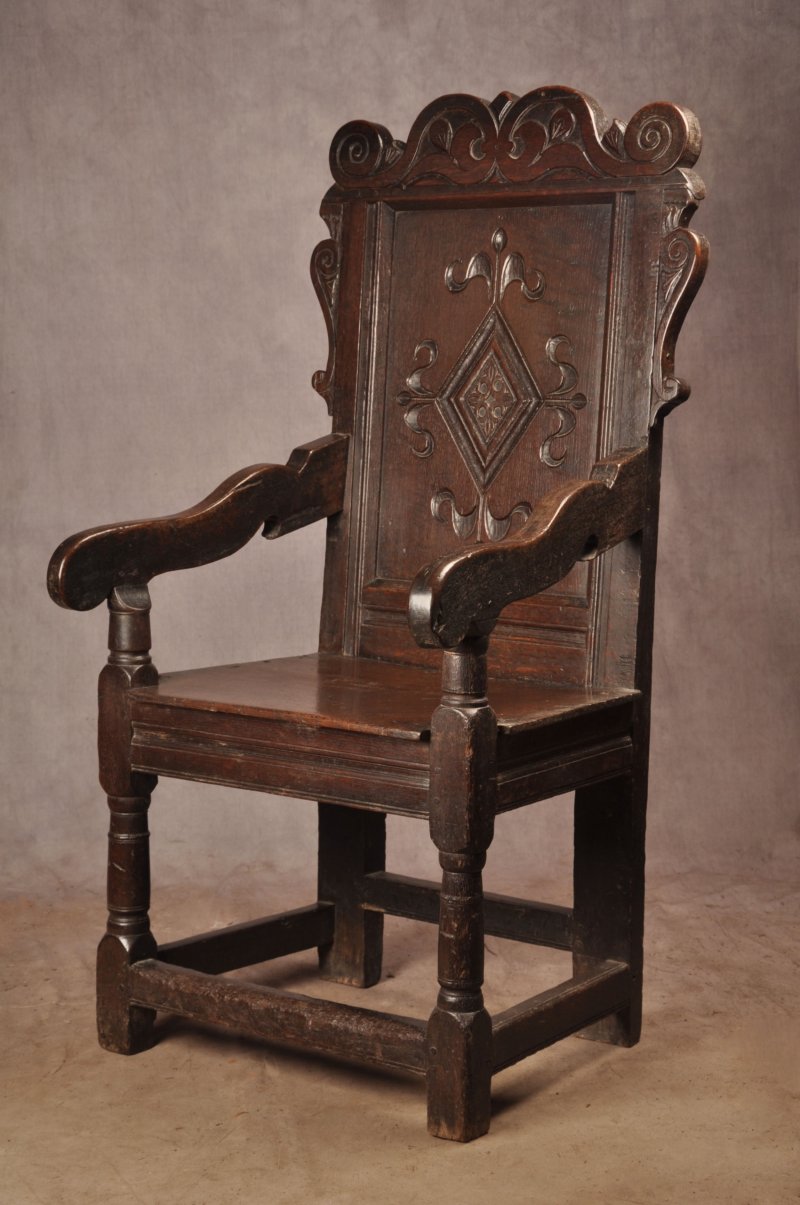 17th Century Yorkshire Oak Wainscot Chair - Image 4