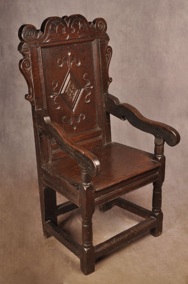 17th Century Yorkshire Oak Wainscot Chair - Image 5
