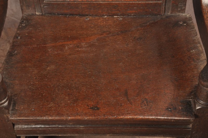 17th Century Yorkshire Oak Wainscot Chair - Image 7