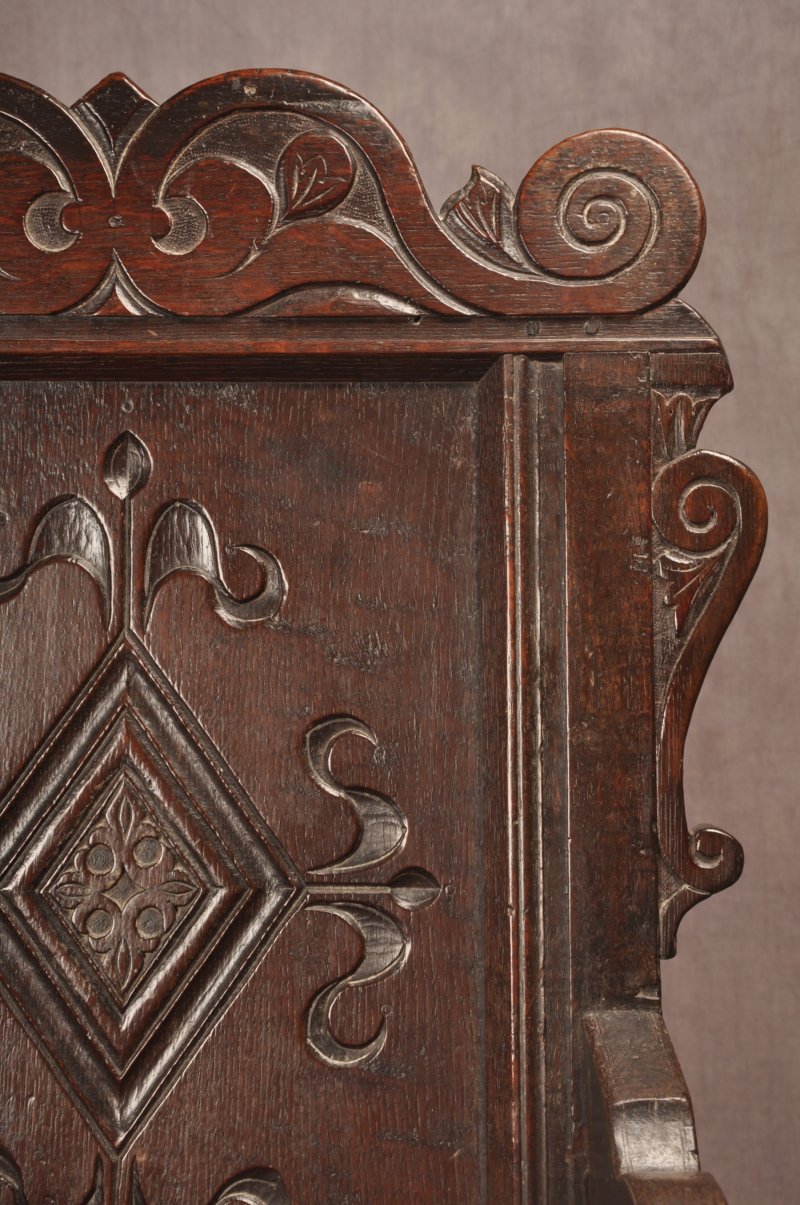 17th Century Yorkshire Oak Wainscot Chair - Image 8