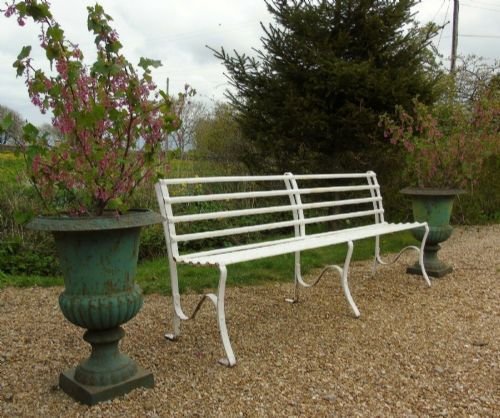 Elegant Regency Iron Garden Bench Circa 1820 - Image 2