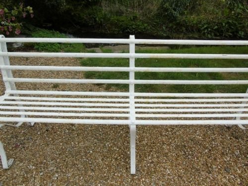 Elegant Regency Iron Garden Bench Circa 1820 - Image 5