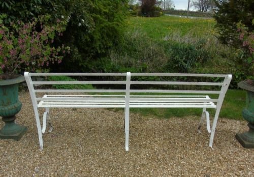 Elegant Regency Iron Garden Bench Circa 1820 - Image 6