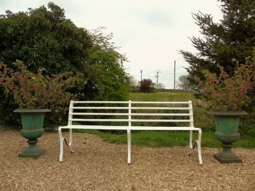 Elegant Regency Iron Garden Bench Circa 1820 - Image 7