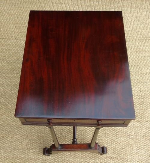 Good George IV Mahogany Sewing Table - Image 3