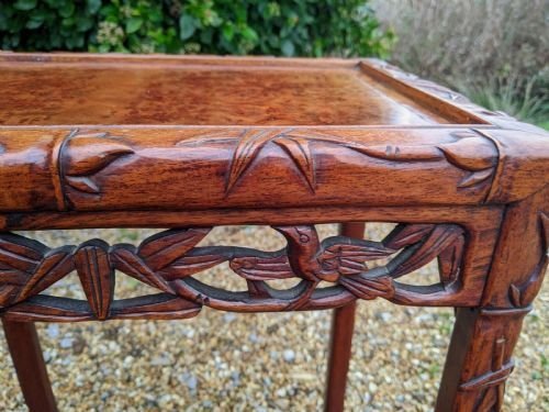 Chinese Huanghuali Nest Of 3 Tables With Exceptional Colour & Grain - Image 8