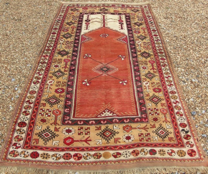 Antique Melas Prayer Rug - Image 7
