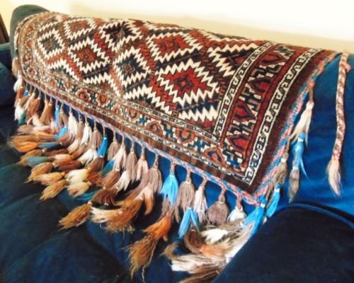 Rare Fabulous Antique Hand Woven Yomut Asmalyk - Image 2
