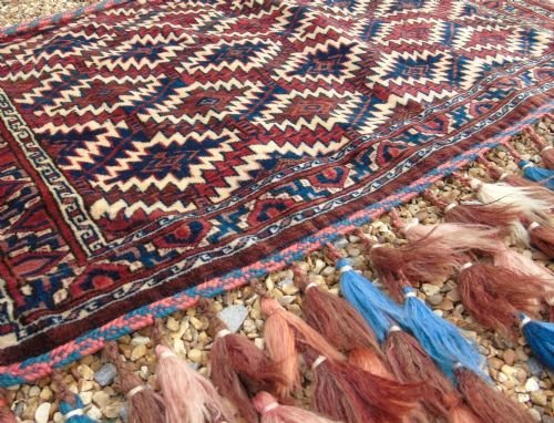 Rare Fabulous Antique Hand Woven Yomut Asmalyk - Image 3