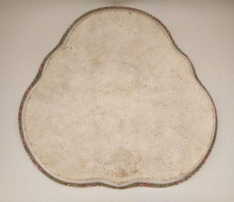 Antique Chinese Famille Rose Trefoil Dish - Image 7
